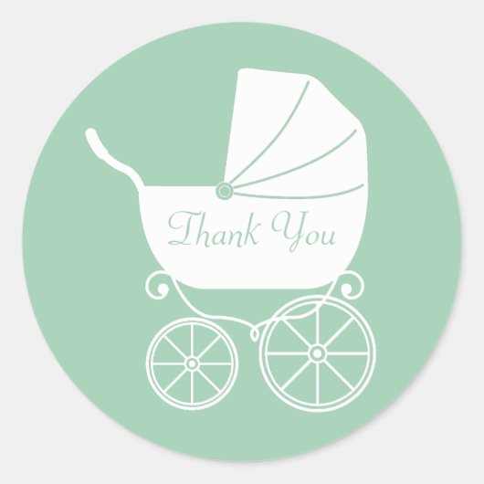 Baby treinstoel mooi Ronde Sticker (Voorkant)