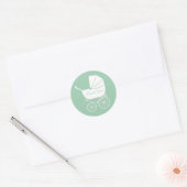 Baby treinstoel mooi Ronde Sticker (Envelop)