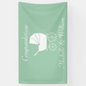  Baby treinstoel mooi Spandoek (Verticaal)