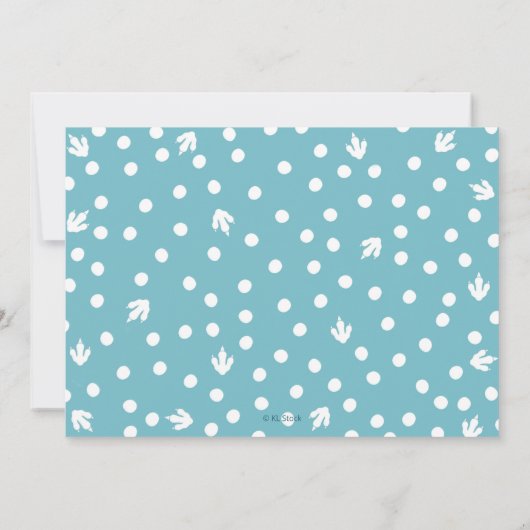 Baby TRex Hatching Dinosaur Egg Boy Baby shower Kaart (Achterkant)