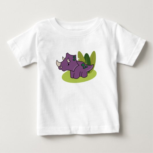 Baby Triceratops Baby T-Shirt (Voorkant)