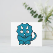Baby Triceratops Briefkaart (Staand voorkant)