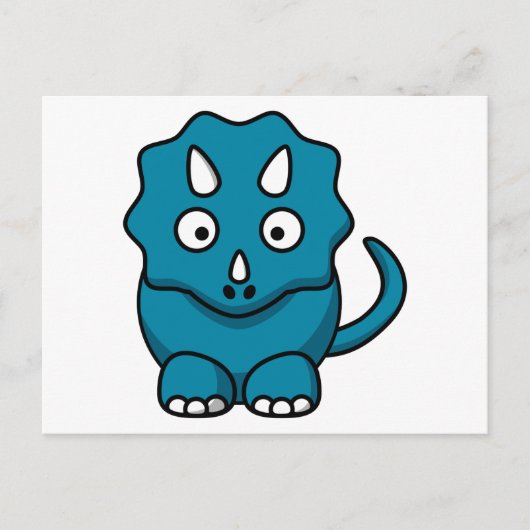 Baby Triceratops Briefkaart (Voorkant)