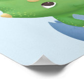 Baby Triceratops Dinosaurus Ei Kraamkamer Decorati Poster (Hoek)