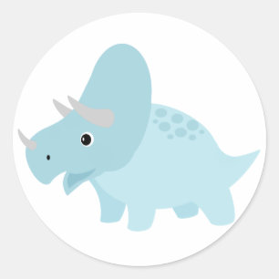 Baby triceratops dinosaurus sticker