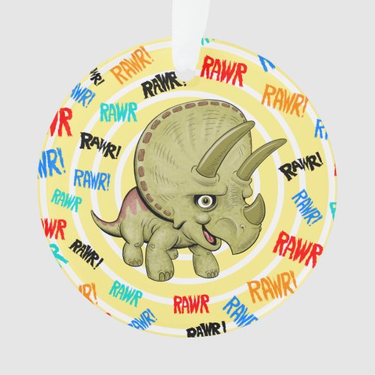 Baby Triceratops Ornament (voorkant)
