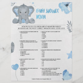 Baby Trivia [Baby olifant [blauw] Briefhoofd