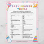 Baby Trivia [Basics Pink] Briefhoofd (Voorkant)