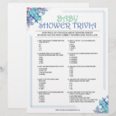 Baby Trivia [Blauwe Floral] Briefhoofd (Voorkant / Achterkant)