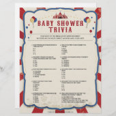 Baby Trivia [Circus Theme] Briefhoofd (Voorkant / Achterkant)