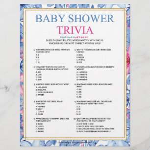 Baby Trivia [Florale Waterverven] Briefhoofd