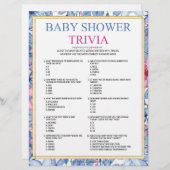 Baby Trivia [Florale Waterverven] Briefhoofd (Voorkant / Achterkant)