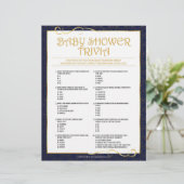 Baby Trivia [Golden Blue] Briefhoofd (Staand voorkant)