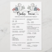 Baby Trivia Snowman-Baby shower (Voorkant)