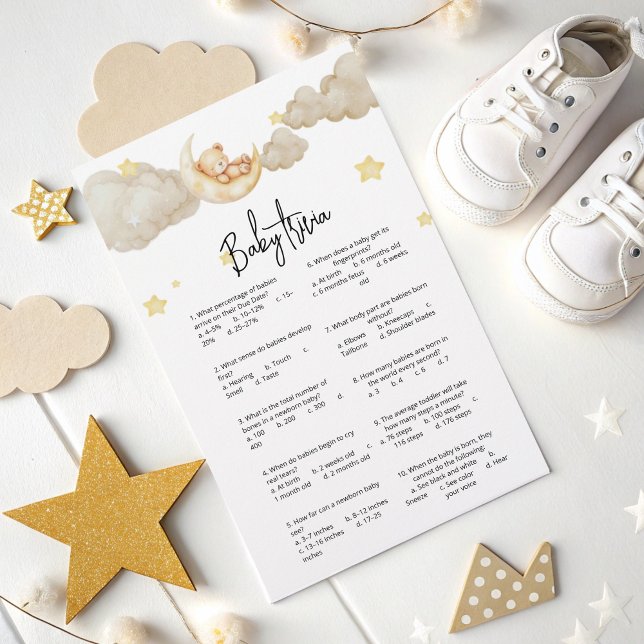 Baby Trivia Spel Over de Maan Baby Shower  (Creator heeft geüpload)