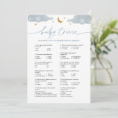 Baby Trivia Twinkle Little Star Baby shower Kaart (Staand voorkant)