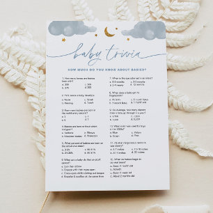 Baby Trivia Twinkle Little Star Baby shower Kaart