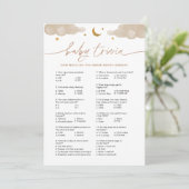 Baby Trivia Twinkle Little Star Baby shower Kaart (Staand voorkant)