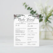 Baby Trivia Winter Baby shower Game (Staand voorkant)