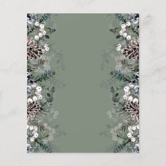 Baby Trivia Winter Baby shower Game (Achterkant)