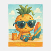 Baby TropiCool Tony - Ananas Imperium Fleece Deken (Voorkant)