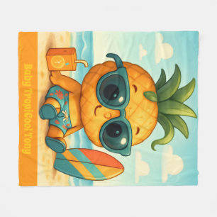 Baby TropiCool Tony - Ananas Imperium Fleece Deken
