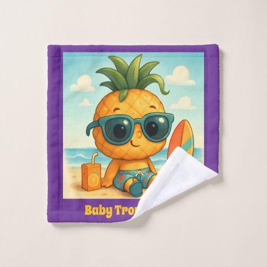 Baby TropiCool Tony - Pineapple Empire Bad Handdoek (Wasdoekje)