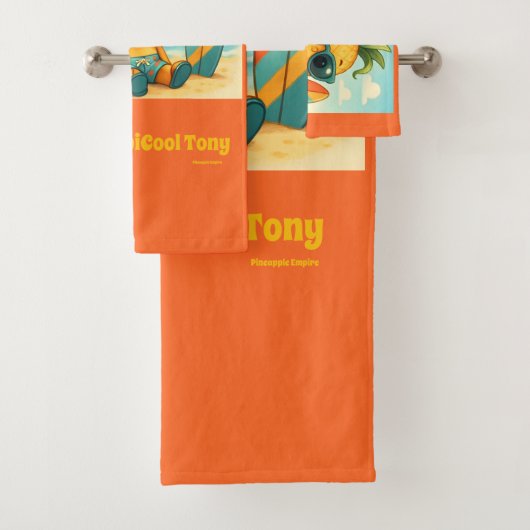Baby TropiCool Tony - Pineapple Empire Bad Handdoek (Insitu)