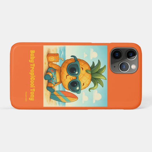 Baby TropiCool Tony - Pineapple Empire Case-Mate iPhone Case (Achterkant (horizontaal))