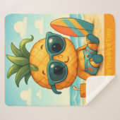Baby TropiCool Tony - Pineapple Empire Sherpa Deken (Voorkant (horizontaal))