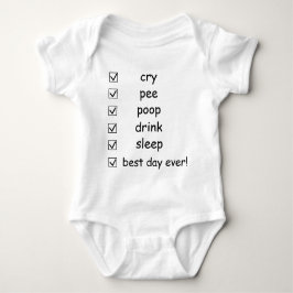 Baby trui bodysuit zuigelingen takenlijst