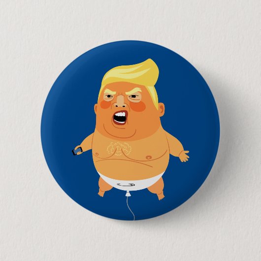 Baby Trump Balloon Funny Ronde Button 5,7 Cm (Voorkant)
