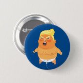 Baby Trump Balloon Funny Ronde Button 5,7 Cm (Voorkant /achterkant)