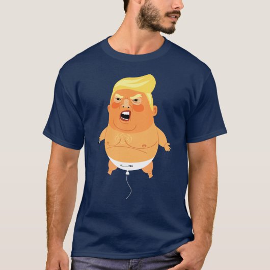 Baby Trump Balloon Funny T-shirt (Voorkant)