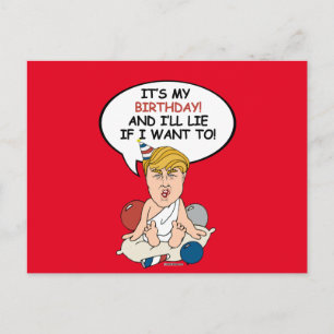 Baby Trump Birthday Card - Het is mijn verjaardag Briefkaart