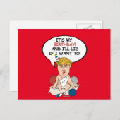 Baby Trump Birthday Kaart - Het is mijn verjaardag (Voorkant / Achterkant)