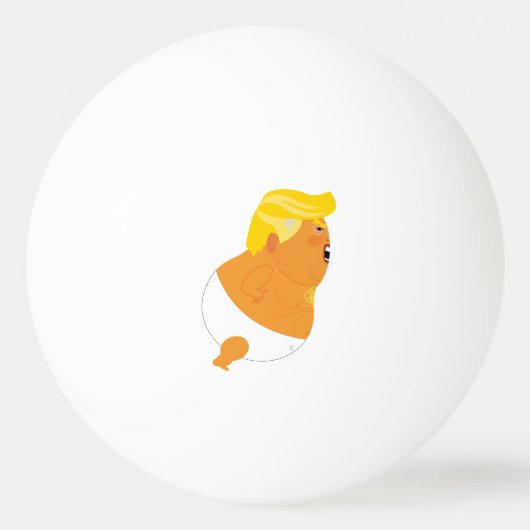 Baby Trump Blimp ping pong ball (Achterkant)