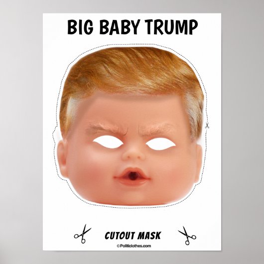 Baby Trump Halloween Mask Poster (Voorkant)