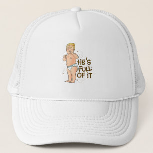 Baby Trump Hij zit er vol mee Trucker Pet