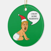 Baby Trump Meer kerstcadeautjes Keramisch Ornament (Links)