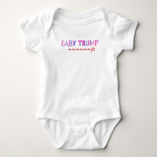 Baby Trump Snapsuit, Meisjes MAGA Baby Bodysuit (Voorkant)