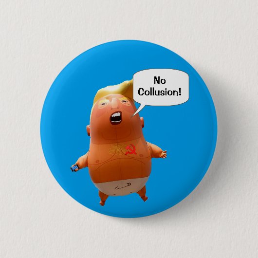 Baby Trump Speaks Ronde Button 5,7 Cm (Voorkant)