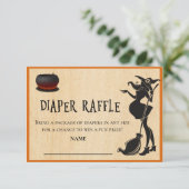 Baby Trusthalloween diaper Raffle Shower Kaart (Staand voorkant)