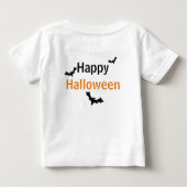 Baby TShirt - hey BOO Ghost/vleermuizen (Achterkant)