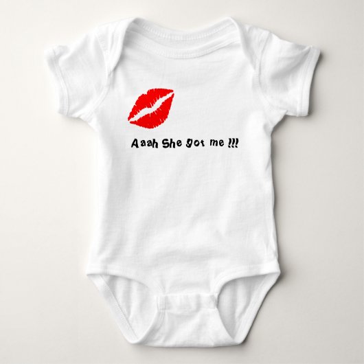 Baby Tshirtsvest babygroei KISS DESIGN Romper (Voorkant)