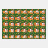 Baby Turkije en pompoen vieren Thanksgiving Inpakpapier Vel (Voorkant 2)