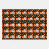 Baby Turkije en pompoen vieren Thanksgiving Inpakpapier Vel (Voorkant)