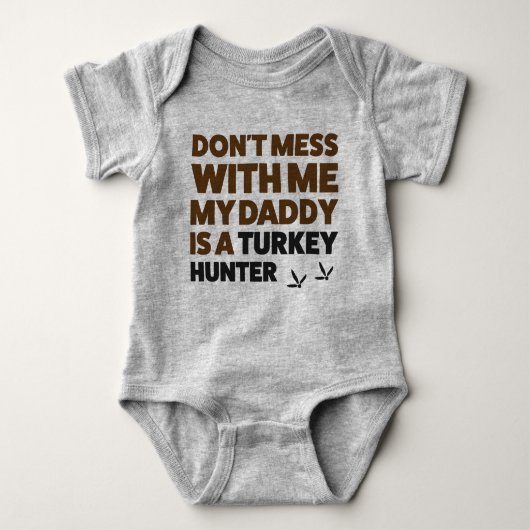 Baby Turkije Hunting Jersey Bodysuit Shirt (Voorkant)