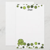 Baby Turtle Cutie Briefpapier (Voorkant / Achterkant)