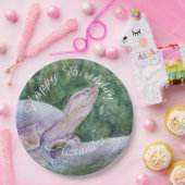 Baby Turtle Happy Birthday Papieren Bordje (Feest)